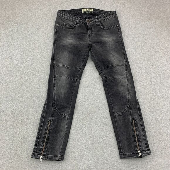 Closed Jeans Size 28 The Original Product Arizona Stretch Moto Ankle Zip Jeans - Picture 1 of 16
